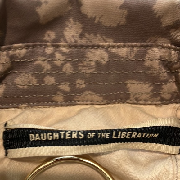 Daughters of the Liberation Double Brest animal print raincoat 800 - Picture 8 of 10